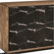Bowery Hill Swirl Entertainment Console with Ventilated Panel in Medium Natural
