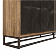Bowery Hill Swirl Entertainment Console with Ventilated Panel in Medium Natural