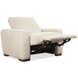Bowery Hill Power Recliner with Headrest Control in Beige Upholstery