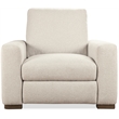 Bowery Hill Power Recliner with Headrest Control in Beige Upholstery