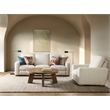 Bowery Hill Power Recliner with Headrest Control in Beige Upholstery