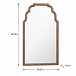 Bowery Hill Archives Tall Mirror with Natural Wood Frame