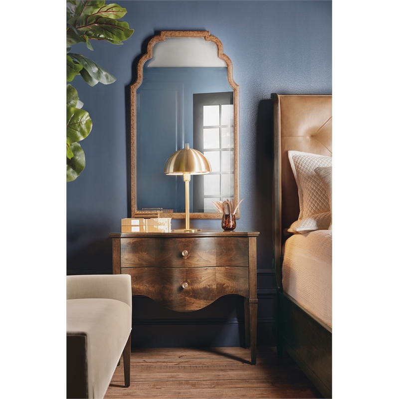 Bowery Hill Archives Tall Mirror with Natural Wood Frame