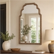 Bowery Hill Archives Tall Mirror with Natural Wood Frame