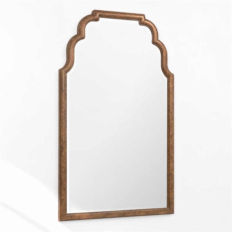 Bowery Hill Archives Tall Mirror with Natural Wood Frame