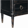 Bowery Hill 3-Drawer Wood Chest in Black Cherry Finish