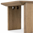 Bowery Hill Round Cocktail Table in Medium Natural Brown Wood Finish