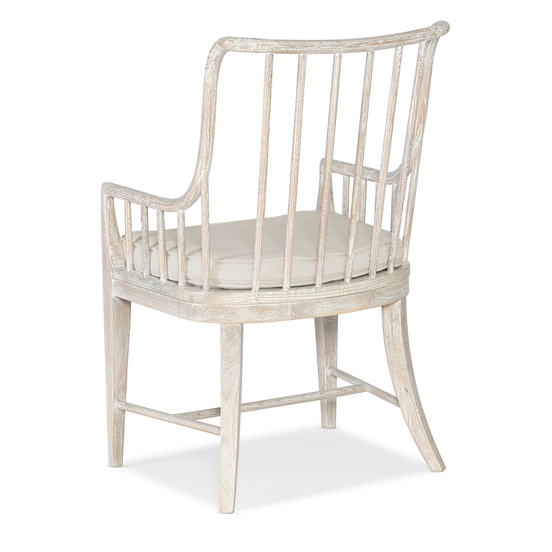 Bowery Hill Serenity Bimini White Washed Spindle Arm Chair