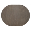 Bowery Hill Modern Mood Round Wood Dining Table with 18 Inch Leaf in Brown
