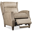 Bowery Hill Lansing Power Recliner with Power Headrest in Beige Leather