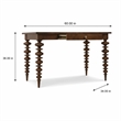 Bowery Hill Gathering Table in Dark Natural Wood Finish with Drawer