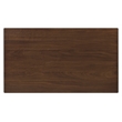 Bowery Hill Gathering Table in Dark Natural Wood Finish with Drawer