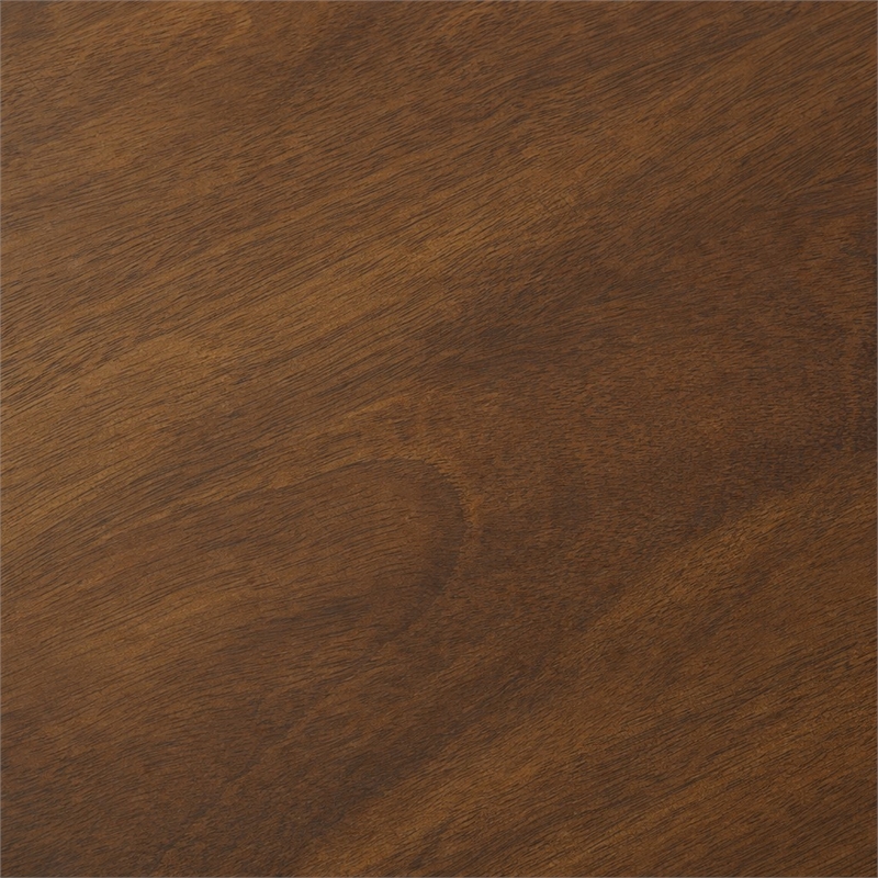 Bowery Hill Gathering Table in Dark Natural Wood Finish with Drawer