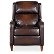 Bowery Hill Brown Leather Recliner with Power Headrest and USB Port