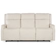 Bowery Hill Zero Gravity Power Sofa in Cream Fabric