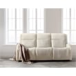 Bowery Hill Zero Gravity Power Sofa in Cream Fabric