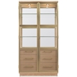 Bowery Hill Display Cabinet in Natural Wood Finish