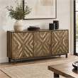 Bowery Hill Serramonte 69 in Mango Wood Console for Accent or Entertainment