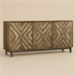 Bowery Hill Serramonte 69 in Mango Wood Console for Accent or Entertainment