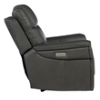 Bowery Hill Lyra Zero Gravity Power Recliner with Adjustable Lumbar in Gray