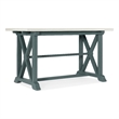 Bowery Hill Piers Counter Table with 2 Leaves in Blue Wood