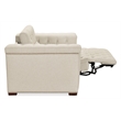 Bowery Hill Beige Fabric Power Recliner with Power Headrest