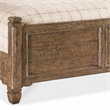 Bowery Hill Americana Queen Panel Bed in Distressed Brown Wood Finish