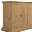 Bowery Hill Diamond-Front Credenza with Wine Storage in Light Brown