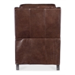 Bowery Hill Nelson Power Recliner with Power Headrest in Brown Leather