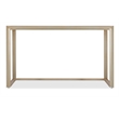 Bowery Hill Gold Glass Writing Desk with Floral Design 52