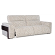 Bowery Hill Atlas Power Sofa with Cream Fabric and Recline