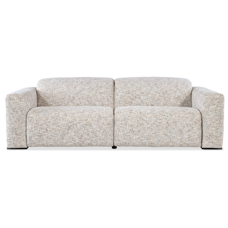 Bowery Hill Atlas Power Sofa with Cream Fabric and Recline