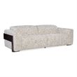 Bowery Hill Atlas Power Sofa with Cream Fabric and Recline