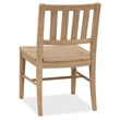 Bowery Hill Driftwood Side Chair in Light Brown Slat-Back Design