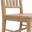 Bowery Hill Driftwood Side Chair in Light Brown Slat-Back Design