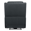 Bowery Hill Zero Gravity Power Recliner in Blue Leather with USB Ports