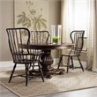 Bowery Hill Spindle Style Hardwood Dining Chair in Ebony Finish