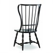 Bowery Hill Spindle Style Hardwood Dining Chair in Ebony Finish