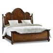 Bowery Hill Queen Poster Panel Bed in Traditional Mahogany Finish