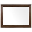 Bowery Hill Traditional Landscape Mirror in Mahogany Veneer Finish