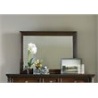 Bowery Hill Traditional Landscape Mirror in Mahogany Veneer Finish