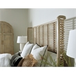 Bowery Hill King Rattan and Cane Bed in Light Natural Driftwood Finish
