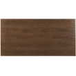 Bowery Hill Rectangle Oak Cocktail Table in Worn Saddle Brown Wood