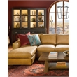 Bowery Hill Rectangle Oak Cocktail Table in Worn Saddle Brown Wood