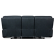 Bowery Hill Power Sofa with Power Headrest and Lumbar in Blue Leather