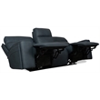 Bowery Hill Power Sofa with Power Headrest and Lumbar in Blue Leather