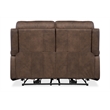 Bowery Hill Zero Gravity Power Leather Loveseat with Power Headrest
