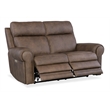 Bowery Hill Zero Gravity Power Leather Loveseat with Power Headrest