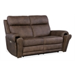 Bowery Hill Zero Gravity Power Leather Loveseat with Power Headrest