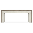 Bowery Hill Low Profile Console Table in Gray and White Wood Finish